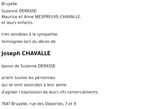 Joseph CHAVALLE