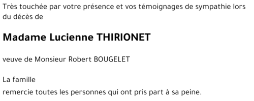 Lucienne THIRIONET