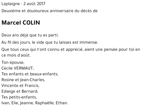 Marcel COLIN