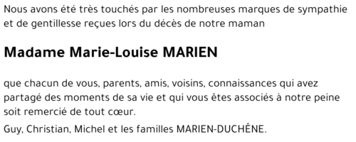Marie-Louise MARIEN
