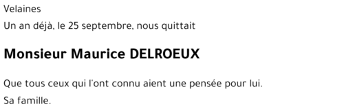 Maurice DELROEUX