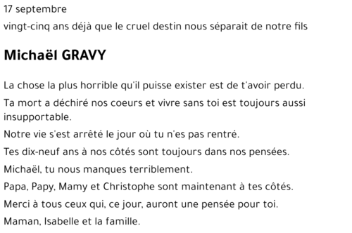 Michaël GRAVY