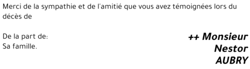 Nestor AUBRY