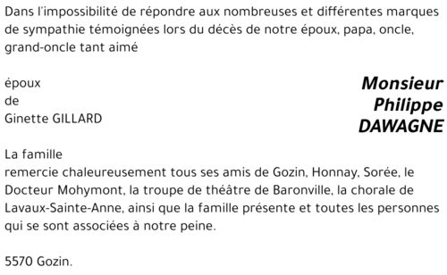Philippe DAWAGNE