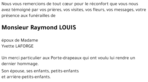 Raymond LOUIS