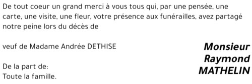 Raymond MATHELIN