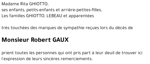 Robert GAUX