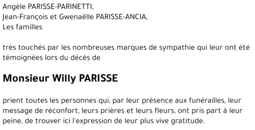 Willy PARISSE