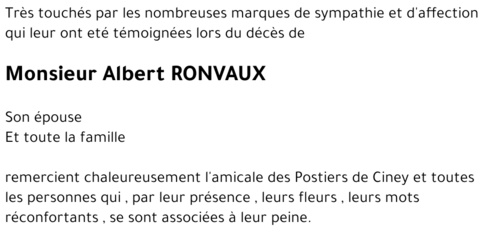 albert RONVAUX