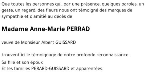 Anne-Marie PERRAD