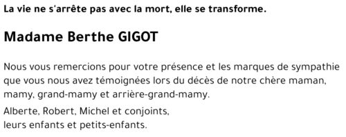 Berthe GIGOT