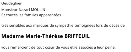BRIFFEUIL Marie-Thérèse