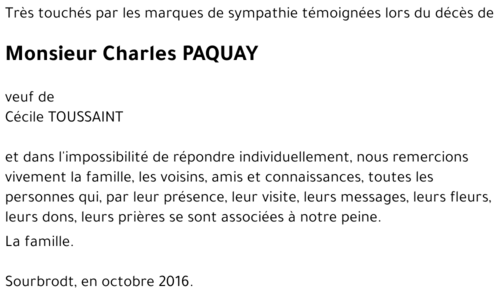 Charles PAQUAY