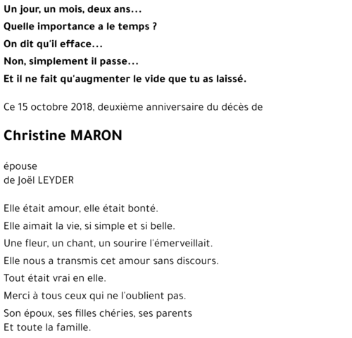 Christine MARON