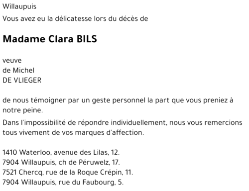 Clara BILS
