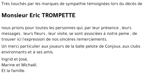 ERIC TROMPETTE