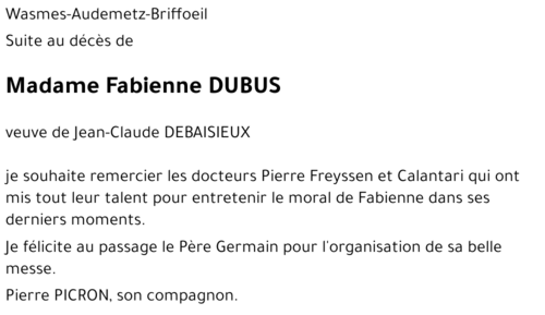Fabienne DUBUS