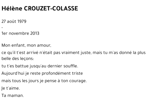 Hélène Crouzet-Colasse