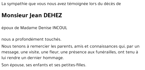 Jean DEHEZ