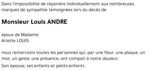 Louis ANDRE 