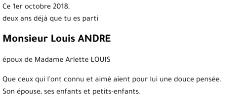 Louis ANDRE 