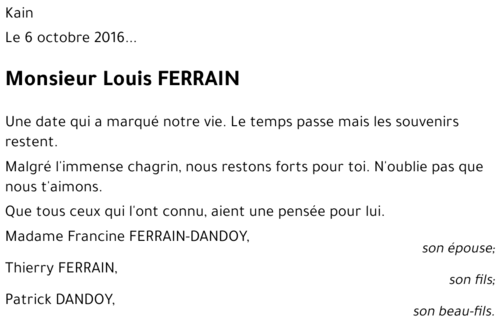 Louis FERRAIN