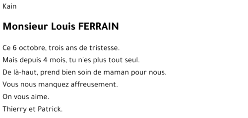 Louis FERRAIN