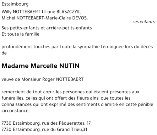 Marcelle NUTIN