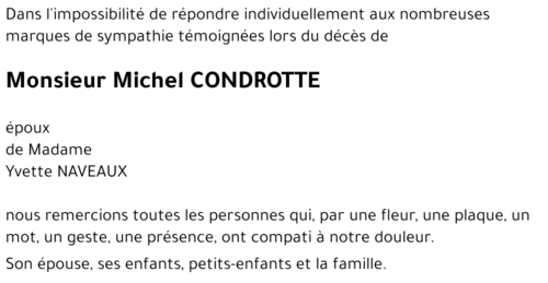 Michel CONDROTTE 