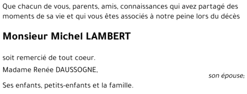 Michel LAMBERT