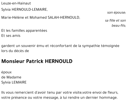 Patrick HERNOULD