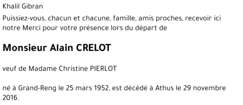 Alain CRELOT 