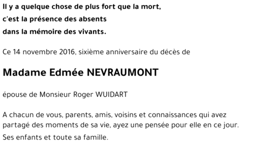 Edmée NEVRAUMONT