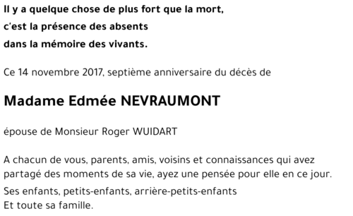 Edmée NEVRAUMONT