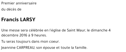 Francis LARSY