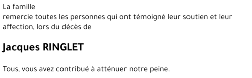 Jacques RINGLET