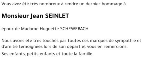 Jean SEINLET