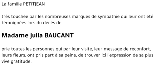 Julia BAUCANT