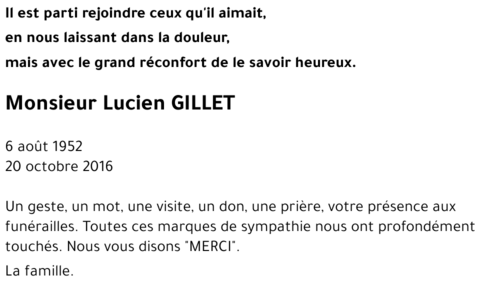 Lucienne GILLET