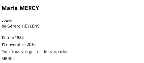 Maria MERCY