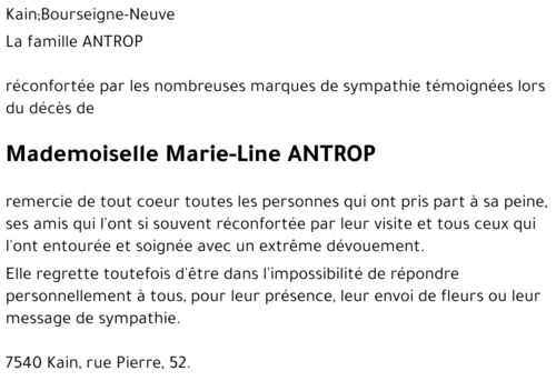 Marie-Line ANTROP