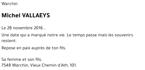 Michel VALLAEYS