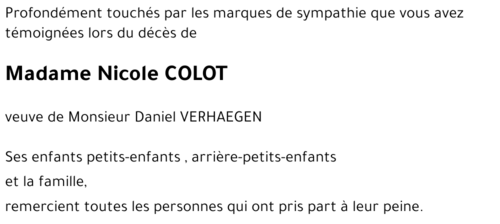 Nicole COLOT
