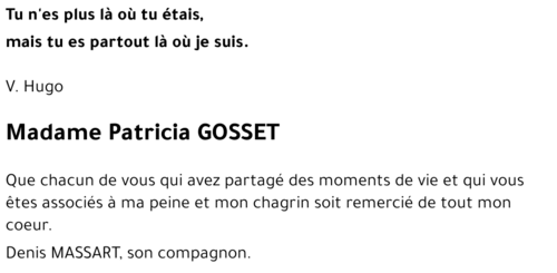 Patricia GOSSET