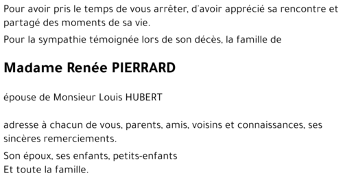 Renée PIERRARD