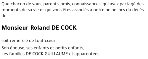 Roland De Cock