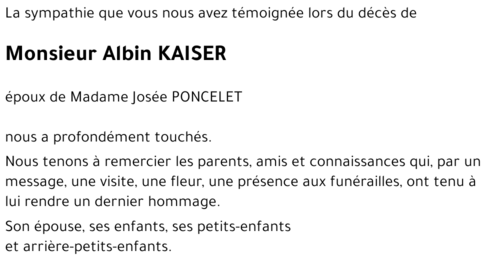 Albin KAISER