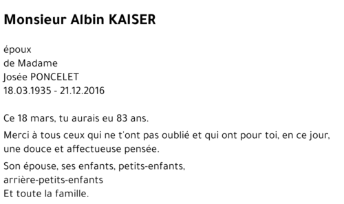 Albin KAISER