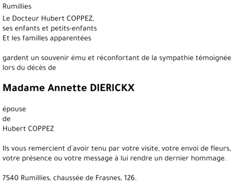 Annette DIERICKX