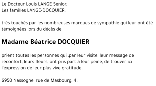 Béatrice DOCQUIER